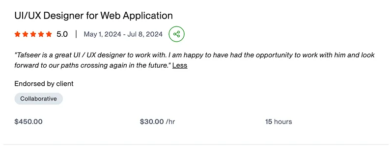UI/UX Designer for Web Application